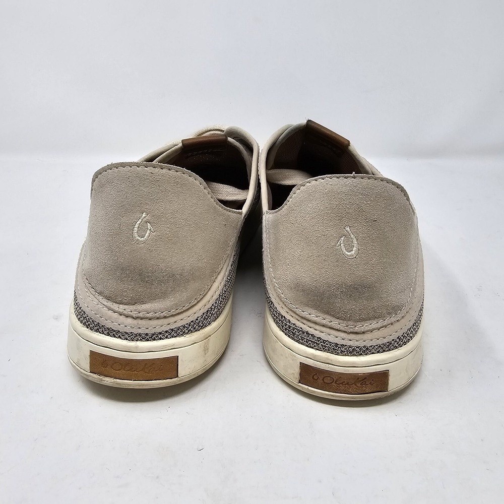 OLUKAI Pehuea Li Shoes Womens 11 Gray Tapa Mesh Oxfords Sneaker - Picture 7 of 13